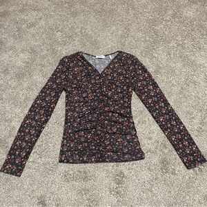 Women’s Sandro Bethanie Sheer Ruched Top Size 2